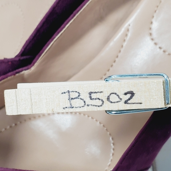 Kelly & Katie Venus Purple Leather Suede Pointy Toe Heels B502 - Picture 12 of 12